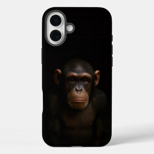 Black 4 Luxe iPhone 16 Plus, Serene Chimpanzee iPhone 16 Plus Case