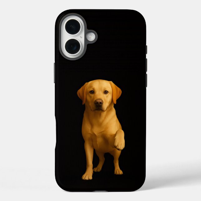 Black 4 Luxe iPhone 16 Plus, Tender Labrador Case-Mate iPhone Case (Back)