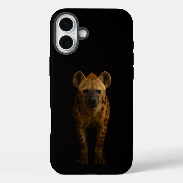 Black 4 Luxe iPhone 16 Plus, Wild Spotted Hyena Case-Mate iPhone Case (Back)
