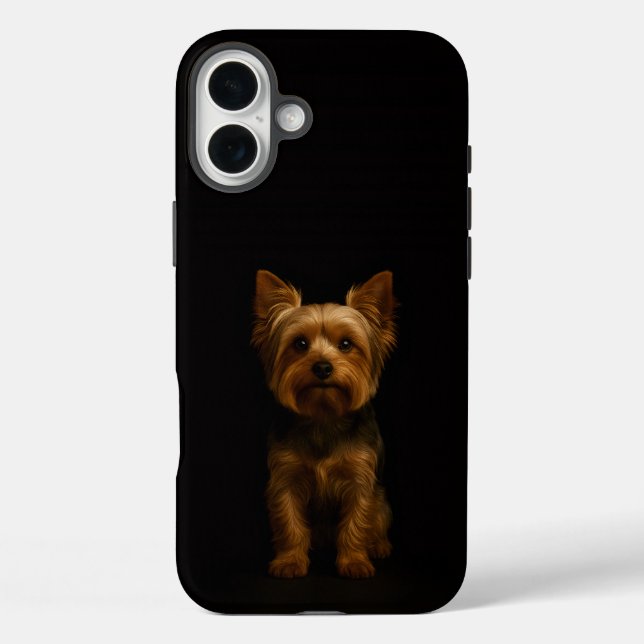 Black 4 Luxe iPhone 16 Plus, Yorkshire Terrier Case-Mate iPhone Case (Back)
