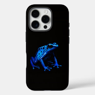 Black 4 Luxe iPhone 16 Pro, Blue Electric Frog iPhone 16 Pro Case