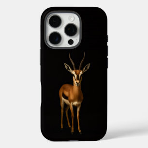 Black 4 Luxe iPhone 16 Pro, Elegant Gazella iPhone 16 Pro Case