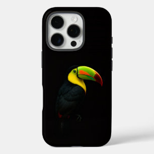 Black 4 Luxe iPhone 16 Pro, Keel Billed Tucan iPhone 16 Pro Case