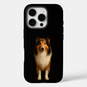 Black 4 Luxe iPhone 16 Pro, Loyal Collie Dog iPhone 16 Pro Case