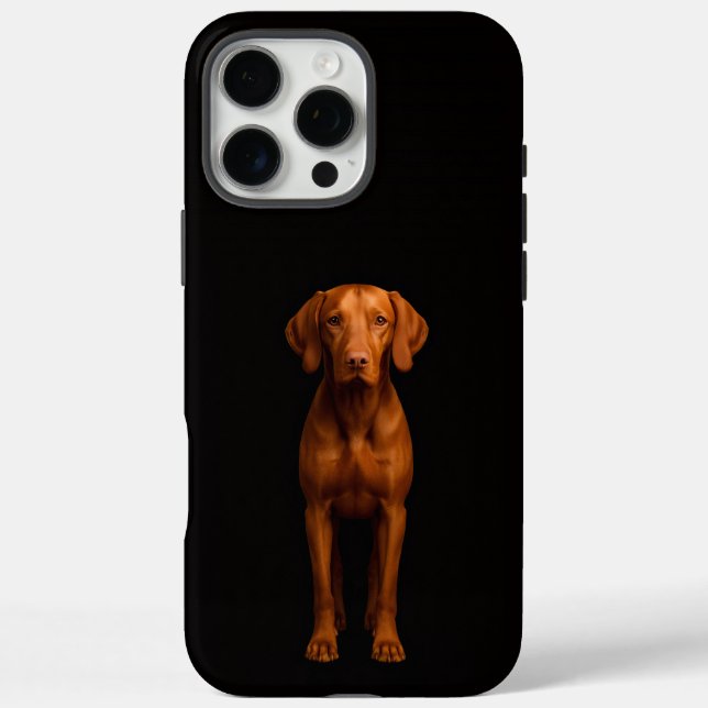 Black 4 Luxe iPhone 16 Pro Max, Agile Vizsla Dog Case-Mate iPhone Case (Back)