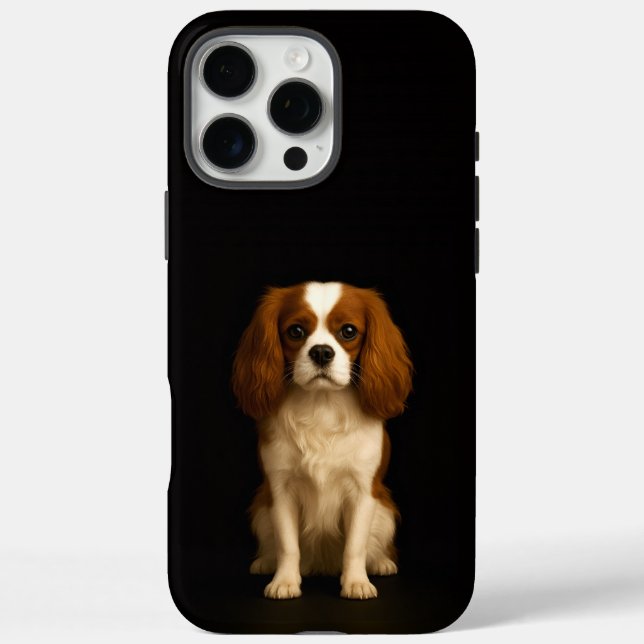 Black 4 Luxe iPhone 16 Pro Max, Cavalier Spaniel Case-Mate iPhone Case (Back)