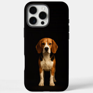 Black 4 Luxe iPhone 16 Pro Max, Kind Beagle iPhone 16 Pro Max Case