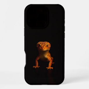 Black 4 Luxe iPhone 16 Pro Max, Leopard Gecko Max Case