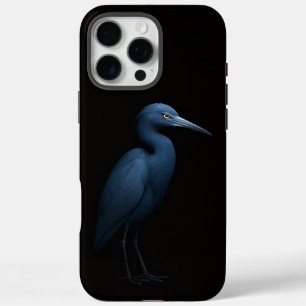 Black 4 Luxe iPhone 16 Pro Max, Little Blue Heron Max Case