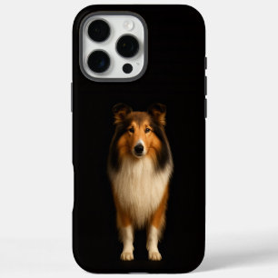 Black 4 Luxe iPhone 16 Pro Max, Loyal Collie Dog iPhone 16 Pro Max Case