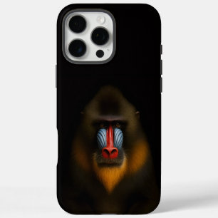Black 4 Luxe iPhone 16 Pro Max, Mandrill Monkey Max Case