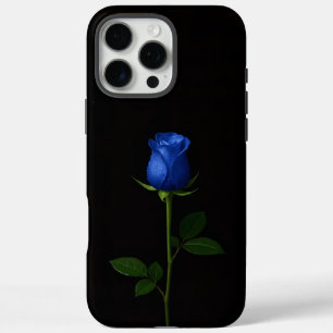 Black 4 Luxe iPhone 16 Pro Max, Midnight Blue Rose iPhone 16 Pro Max Case