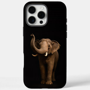 Black 4 Luxe iPhone 16 Pro Max, Mighty Elephant iPhone 16 Pro Max Case