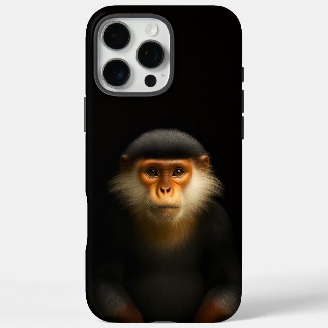 Black 4 Luxe iPhone 16 Pro Max, Red Douc Langur Case-Mate iPhone Case (Back)