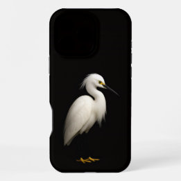 Black 4 Luxe iPhone 16 Pro Max, Snowy Egret Max Case