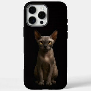 Black 4 Luxe iPhone 16 Pro Max, Sphynx Cat Max Case