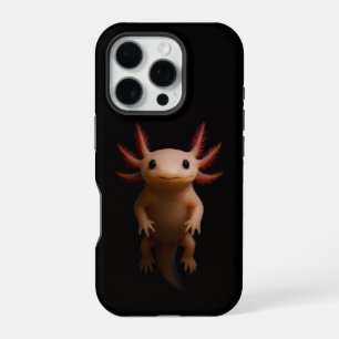 Black 4 Luxe iPhone 16 Pro, Mexican Axolotl Pro Case