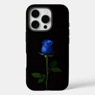 Black 4 Luxe iPhone 16 Pro, Midnight Blue Rose Pro Case