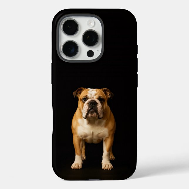 Black 4 Luxe iPhone 16 Pro, Stamina Bulldog Case-Mate iPhone Case (Back)