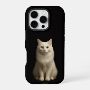Black 4 Luxe iPhone 16 Pro, Turkish Angora Cat Pro Case