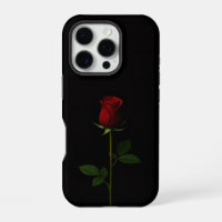 Black 4 Luxe iPhone 16 Pro, Velvet Red Rose