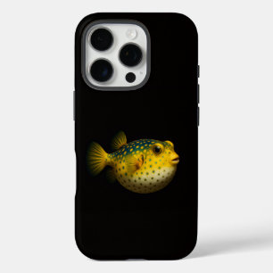 Black 4 Luxe iPhone 16 Pro, Yellow Putterfish Pro Case