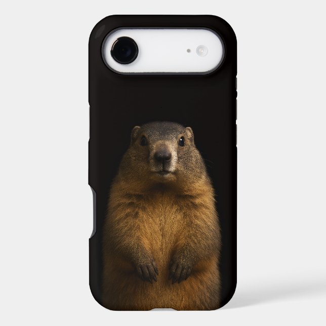 Black 4 Luxe iPhone 17 Air, Fluffy Marmot (Back)