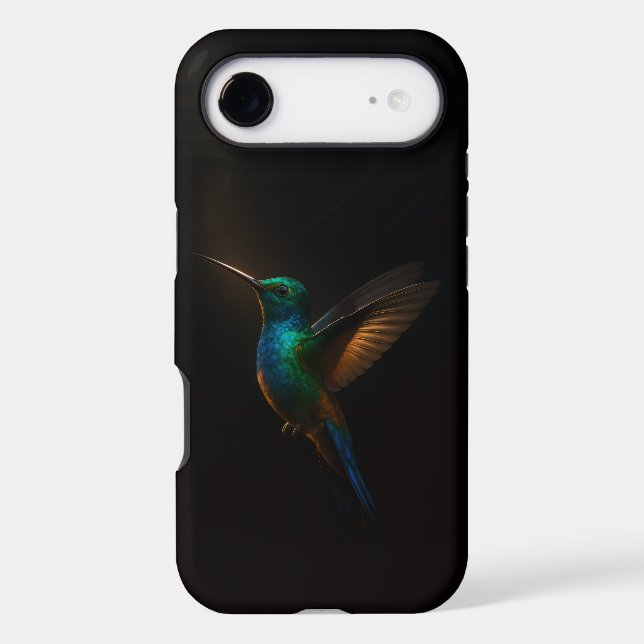 Black 4 Luxe iPhone 17 Air, Hummingbird in flight (Back)