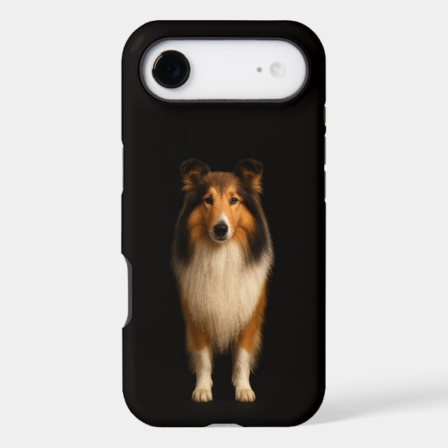 Black 4 Luxe iPhone 17 Air, Loyal Collie Dog (Back)
