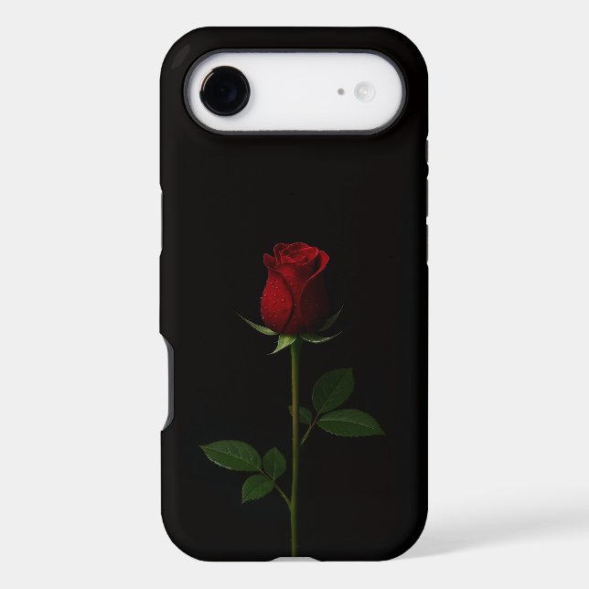 Black 4 Luxe iPhone 17 Air, Velvet Red Rose (Back)