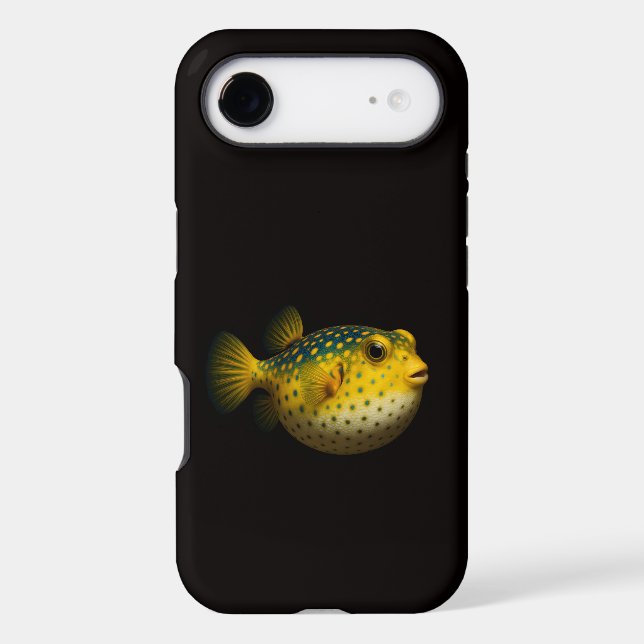Black 4 Luxe iPhone 17 Air Yellow Pufferfish  (Back)