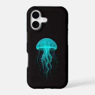 Black 4 Luxe iPhone 17 Mate, Aqua Glow Jellyfish