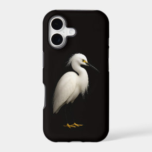 Black 4 Luxe iPhone 17 Mate Elegant Snowy Egret