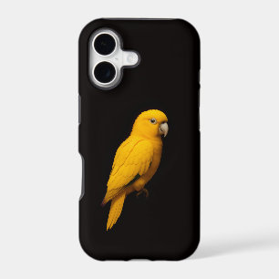Black 4 Luxe iPhone 17 Mate Golden Parakeet Bird