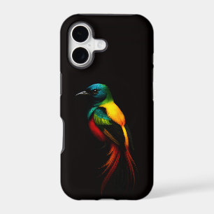 Black 4 Luxe iPhone 17 Mate, Rainbow tropical bird