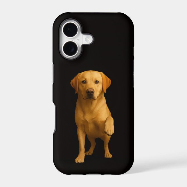 Black 4 Luxe iPhone 17 Mate, Tender Labrador (Back)