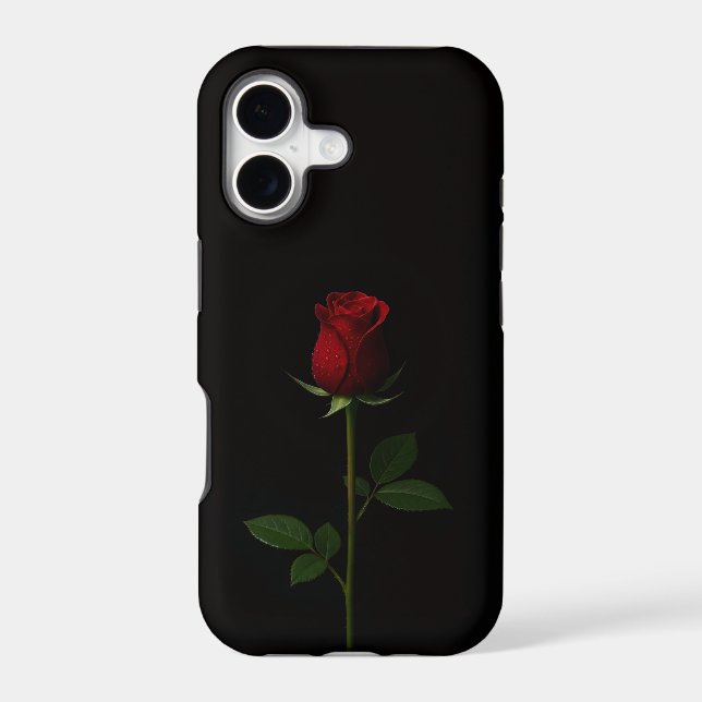Black 4 Luxe iPhone 17 Mate, Velvet Red Rose (Back)