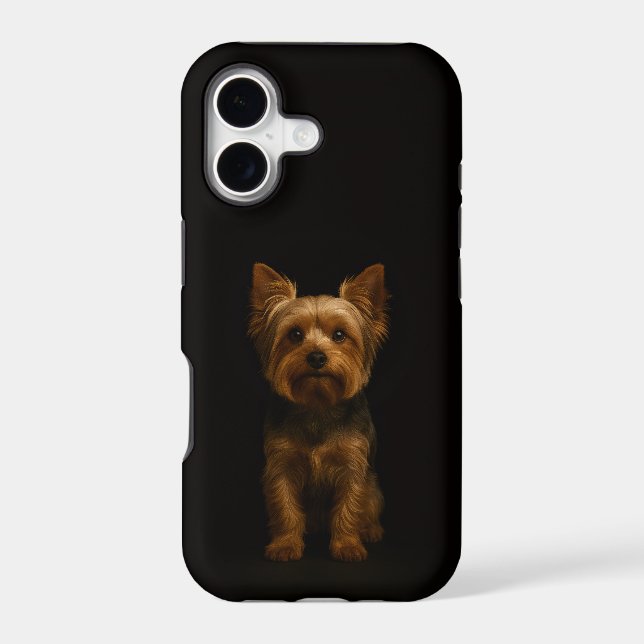 Black 4 Luxe iPhone 17 Mate, Yorkshire Terrier (Back)