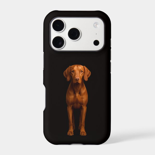 Black 4 Luxe iPhone 17 Pro, Agile Vizsla Dog (Back)