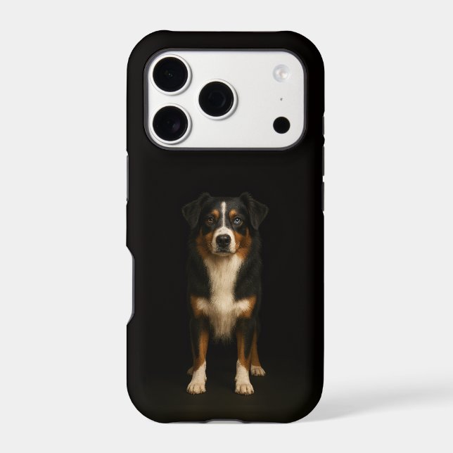 Black 4 Luxe iPhone 17 Pro, Aussie Shepherd Dog (Back)