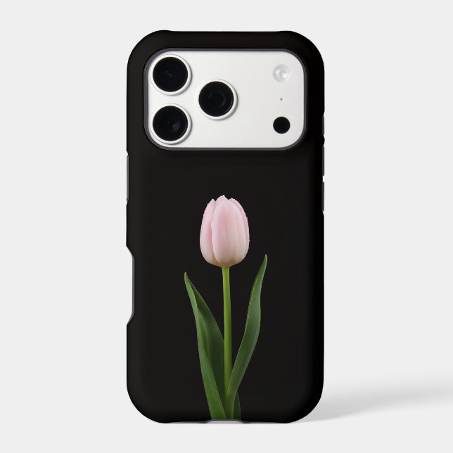 Black 4 Luxe iPhone 17 Pro, Blush Pink Tulip (Back)