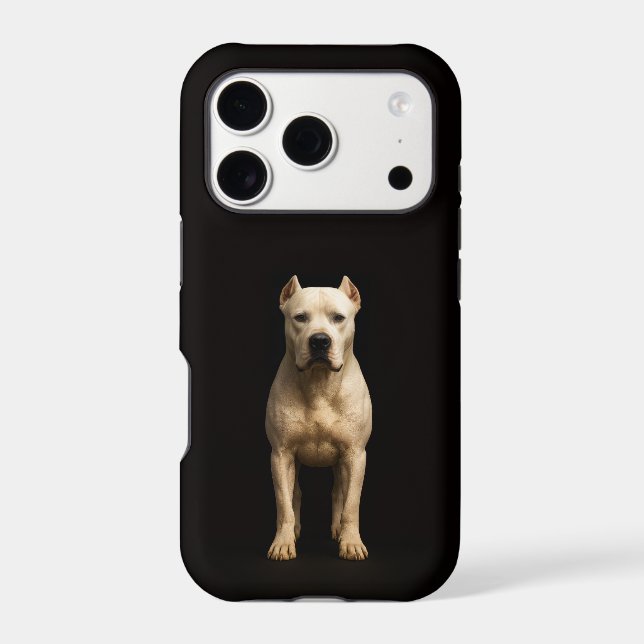 Black 4 Luxe iPhone 17 Pro, Bold Dogo Argentino (Back)