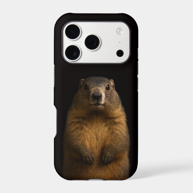 Black 4 Luxe iPhone 17 Pro, Fluffy Marmot (Back)