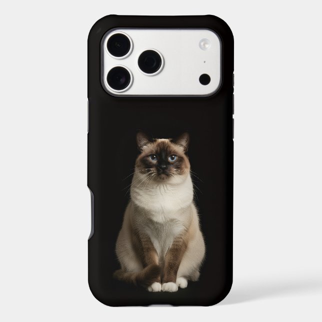 Black 4 Luxe iPhone 17 Pro Max, Birmanese Cat (Back)