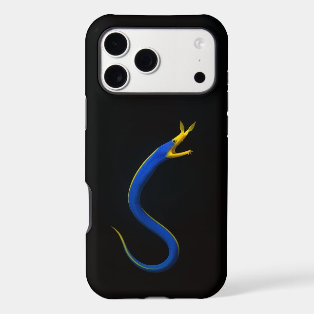 Black 4 Luxe iPhone 17 Pro Max Blue Ribbon Eel (Back)
