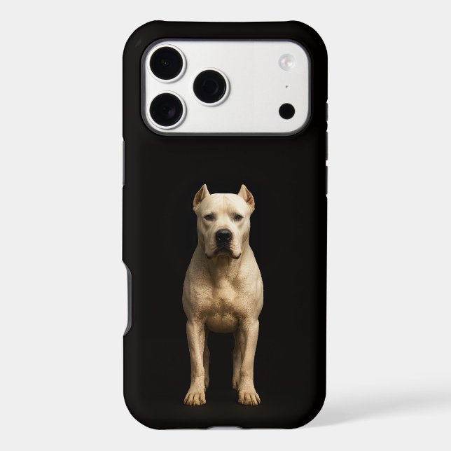 Black 4 Luxe iPhone 17 Pro Max Bold Dogo Argentino (Back)