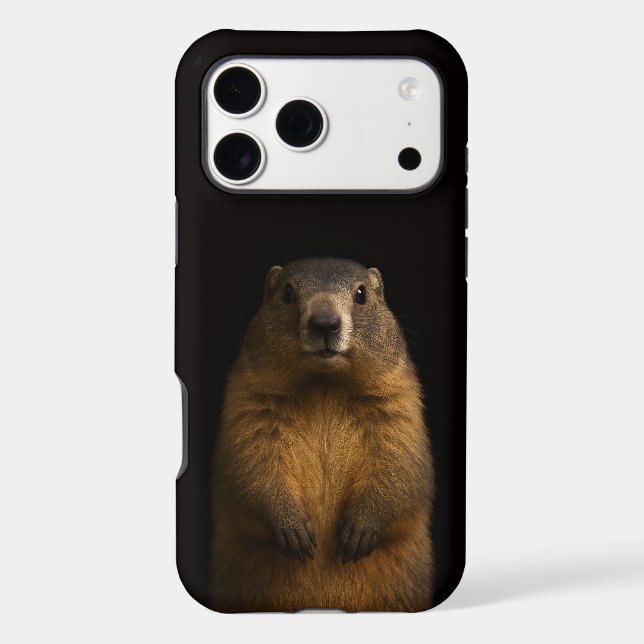 Black 4 Luxe iPhone 17 Pro Max, Fluffy Marmot (Back)
