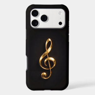 Black 4 Luxe iPhone 17 Pro Max, Golden Treble Clef