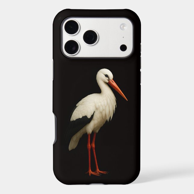 Black 4 Luxe iPhone 17 Pro Max, Graceful Stork (Back)