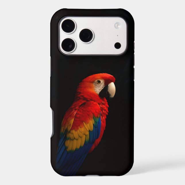 Black 4 Luxe iPhone 17 Pro Max Scarlet Parrot (Back)